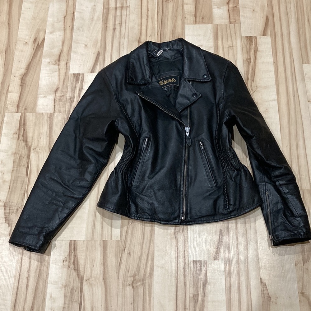 VINTAGE Vilanto Genuine Leather Motorcycle Jacket